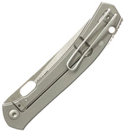 GiantMouse ACE Bleecker Frame Lock Folding Knife — CPM MagnaCut / Gray [GM12108] — product view 2