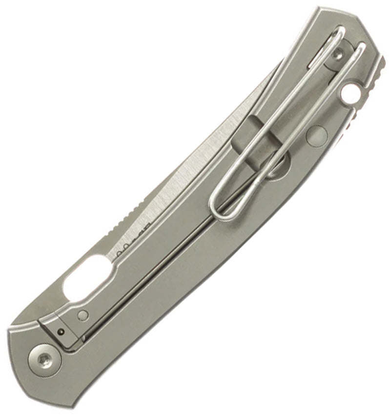 GiantMouse ACE Bleecker Frame Lock Folding Knife — CPM MagnaCut / Gray [GM12108] — product view 2