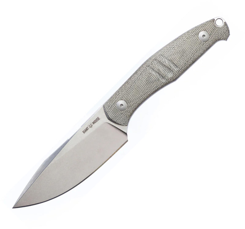 GiantMouse GMF2 Scout Fixed Blade Knife / Green — Bohler N690 [GM12122] — product view 1