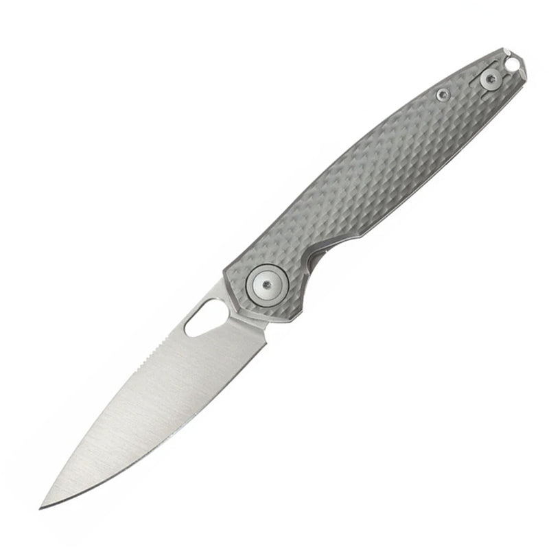 GiantMouse ACE REO Frame Lock Titanium Folding Knife — CPM MagnaCut / Gray [GM12153] — product view 1