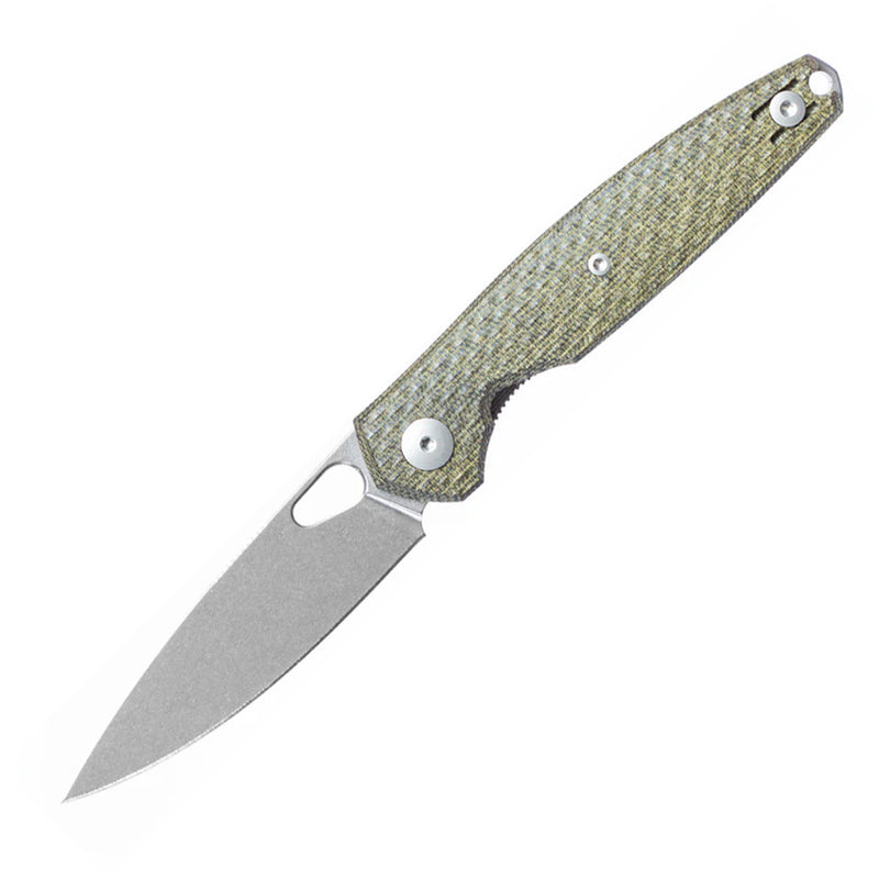 GiantMouse ACE REO Liner Lock Micarta Folding Knife — CPM MagnaCut / Green [GM12160] — product view 1