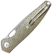 GiantMouse ACE REO Liner Lock Micarta Folding Knife — CPM MagnaCut / Green [GM12160] — product view 2