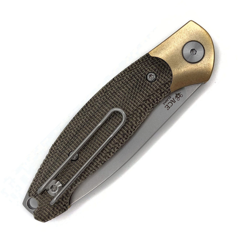 GiantMouse ACE Farley V2 Slip Joint Green Folding Knife — Elmax [GM12580] — product view 2