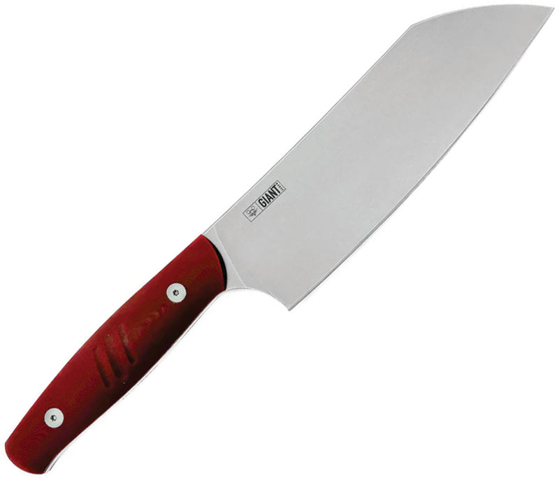 GiantMouse Santoku Red G10 Knife — Nitro B [GM12894] — product view 2