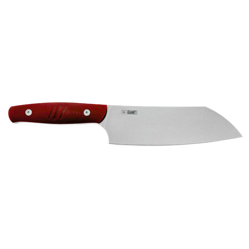GiantMouse Santoku Red G10 Knife — Nitro B [GM12894] — product view 6