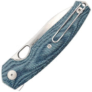 GiantMouse Ace Jagt Liner Lock Denim Folding Knife — Elmax / Blue [GM12979] — product view 2