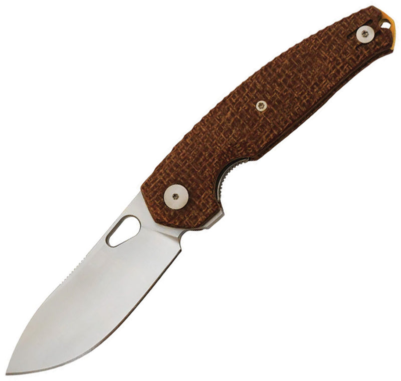 GiantMouse Ace Jagt Liner Lock Burlap Folding Knife — Elmax [GM12986] — product view 1