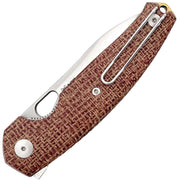 GiantMouse Ace Jagt Liner Lock Burlap Folding Knife — Elmax [GM12986] — product view 2