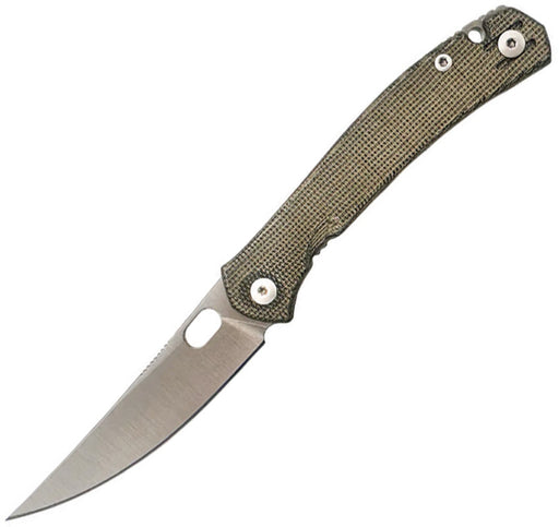 GiantMouse ACE Bleecker Liner Lock Green Folding Knife — Elmax [GM13150] — product view 1