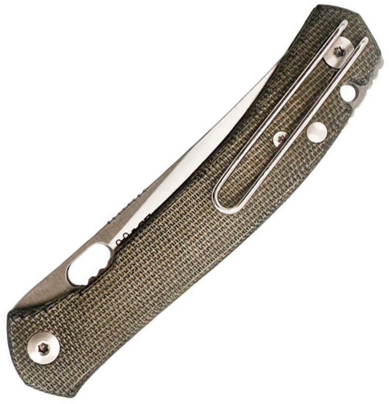 GiantMouse ACE Bleecker Liner Lock Green Folding Knife — Elmax [GM13150] — product view 2