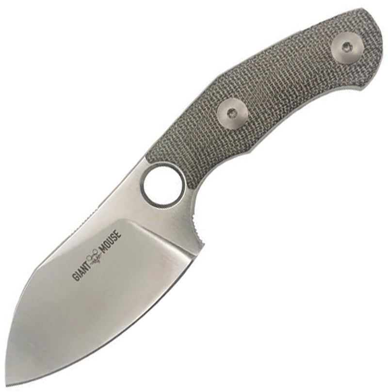 GiantMouse GMF1-MG Fixed Blade Knife / Green — CPM MagnaCut [GM13204] — product view 1