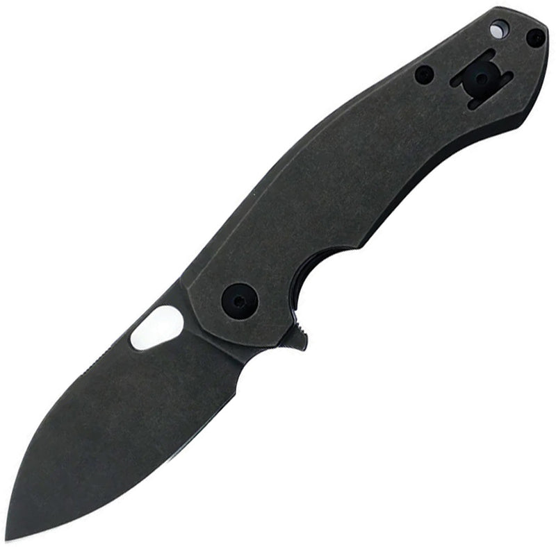 GiantMouse ACE Biblio Frame Lock Blackout Folding Knife — Bohler M390 [GM13280] — product view 1