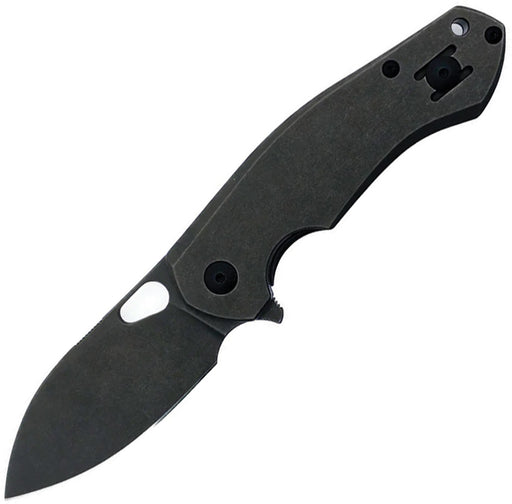 GiantMouse ACE Biblio Frame Lock Blackout Folding Knife — Bohler M390 [GM13280] — product view 1