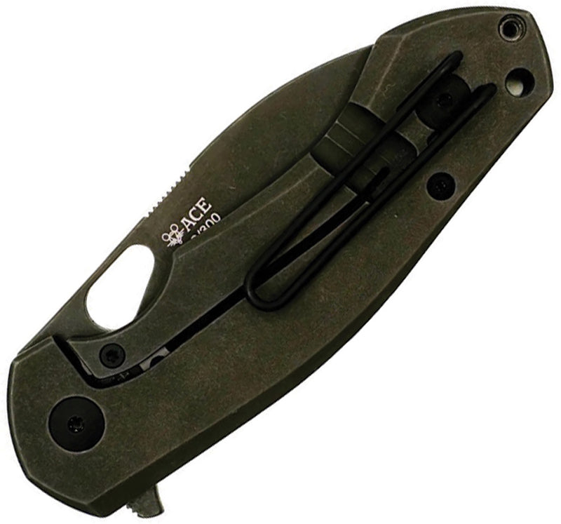 GiantMouse ACE Biblio Frame Lock Blackout Folding Knife — Bohler M390 [GM13280] — product view 2