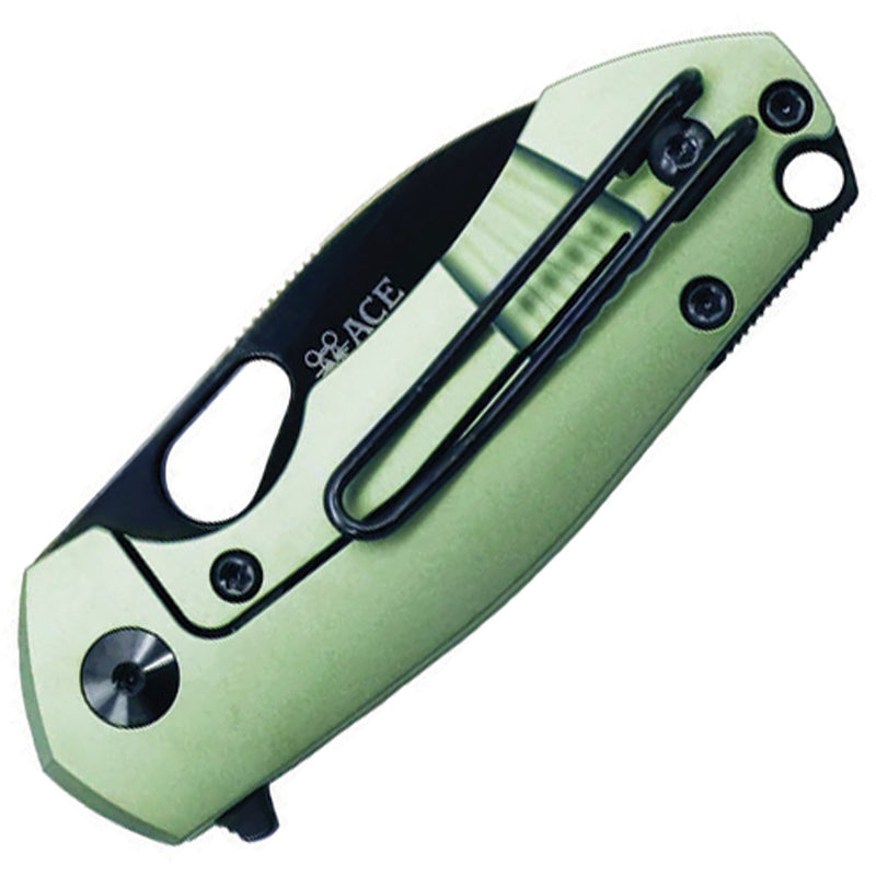 GiantMouse Riv Frame Lock Mint TI Folding Knife — S90V [GM13327] — product view 2