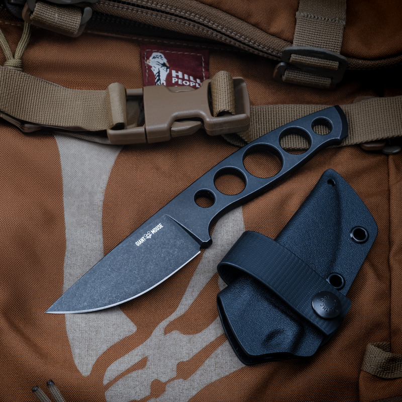 GiantMouse GMF5 Fixed Blade Knife / PVD — Bohler N690 [GM13372] — product view 3