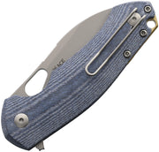GiantMouse ACE Biblio XL Liner Lock Denim Folding Knife — S90V / Blue [GM13419] — product view 2