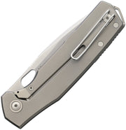 GiantMouse Ace Zoobie Frame Lock Titanium Elmax Folding Knife / Gray [GM13570] — product view 2