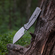 GiantMouse Ace Zoobie Frame Lock Ti G10 Folding Knife — Elmax / Black [GM13594] — product view 5
