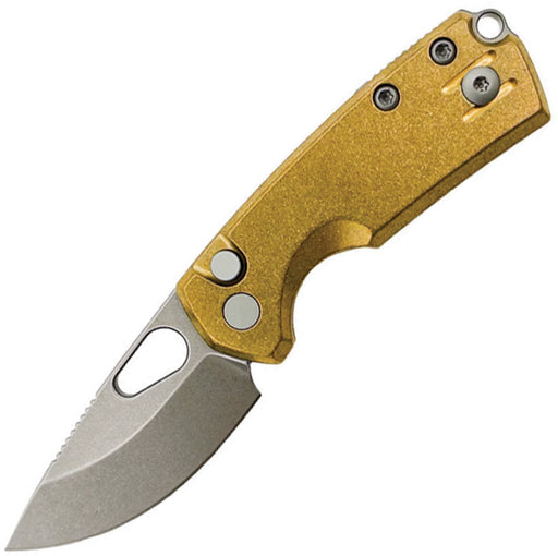 GiantMouse Tipsy Button Lock Brass Folding Knife — Elmax [GM13631] — product view 1