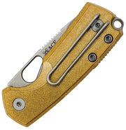 GiantMouse Tipsy Button Lock Brass Folding Knife — Elmax [GM13631] — product view 2