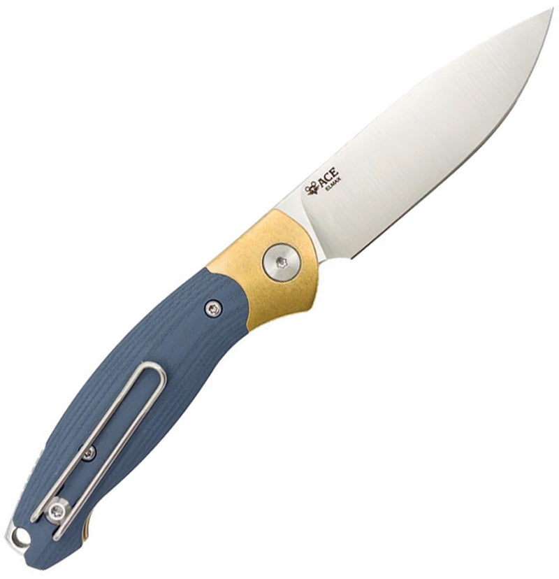 GiantMouse Farley Slip Joint Dusty Blue Folding Knife — Elmax [GM13716] — product view 3