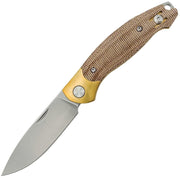 GiantMouse Farley Slip Joint Natural Micarta Folding Knife — Elmax [GM13730] — product view 1