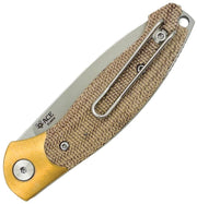 GiantMouse Farley Slip Joint Natural Micarta Folding Knife — Elmax [GM13730] — product view 2