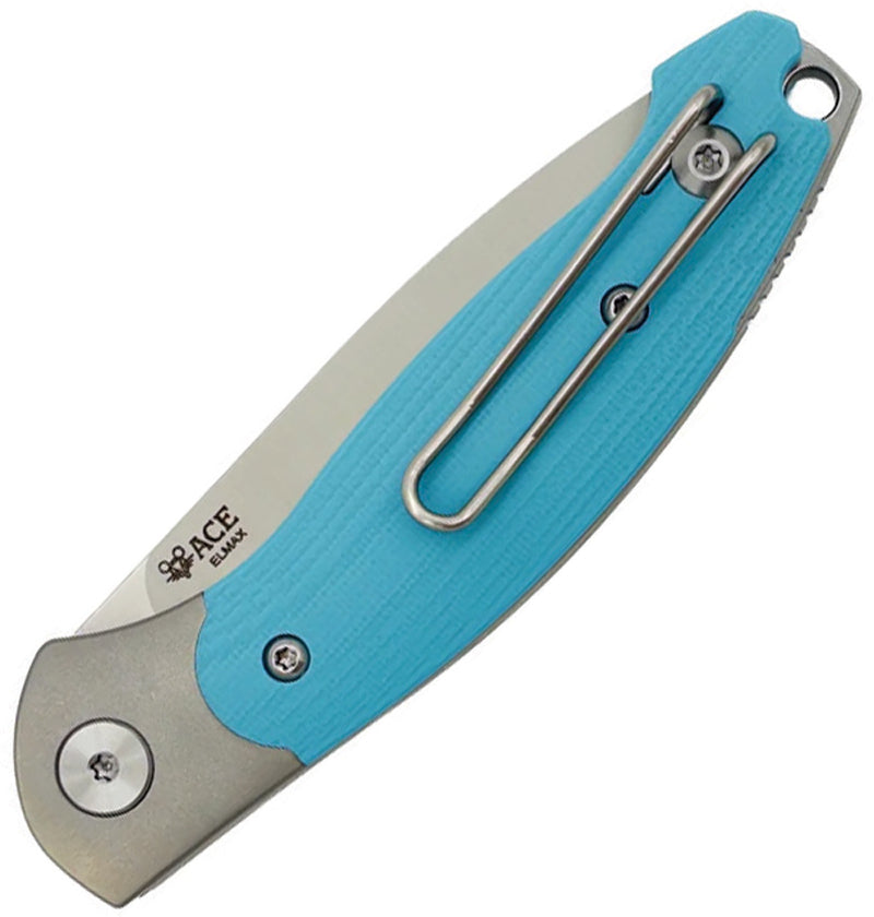 GiantMouse Farley Slip Joint Robin Egg Folding Knife — Elmax [GM13938] — product view 2