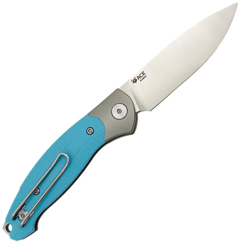 GiantMouse Farley Slip Joint Robin Egg Folding Knife — Elmax [GM13938] — product view 3