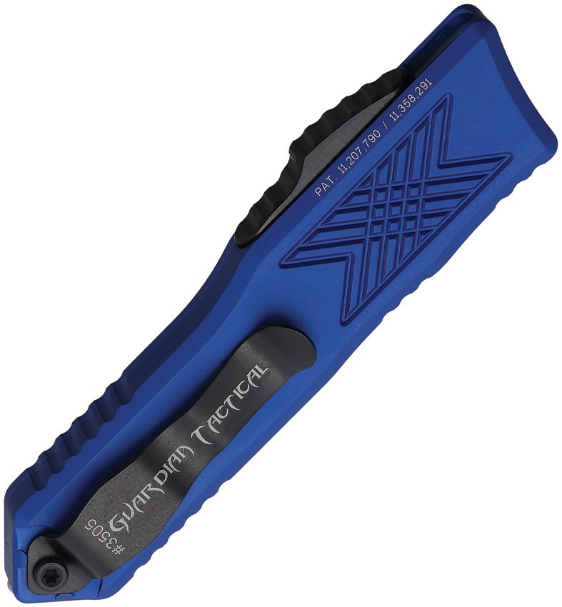 Guardian Tactical Auto GTX025 OTF Tanto Blue Knife [12-4121 BL]