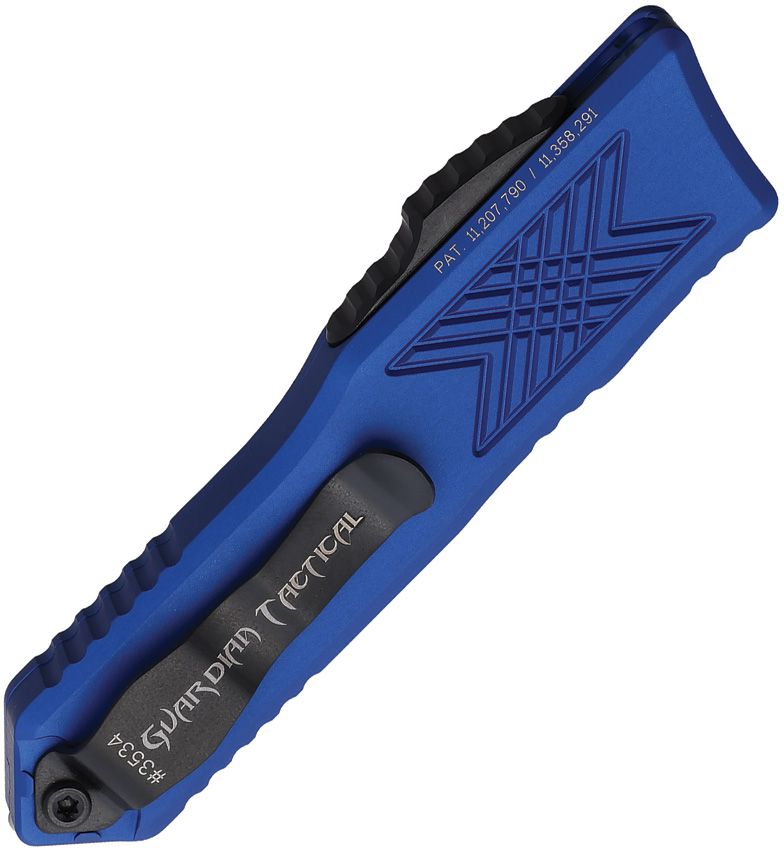 Guardian Tactical Auto GTX025 OTF Tanto Blue Knife [12-4221 BL]