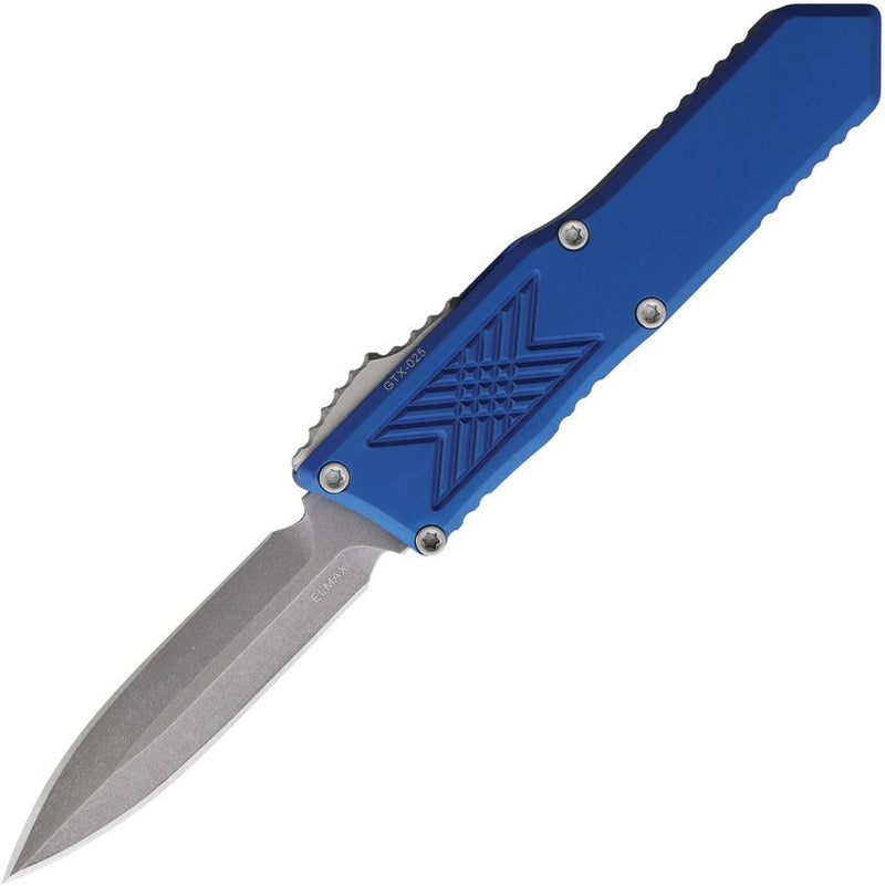 Guardian Tactical Auto GTX025 OTF Blue DE Knife [12-4531 BLUE]