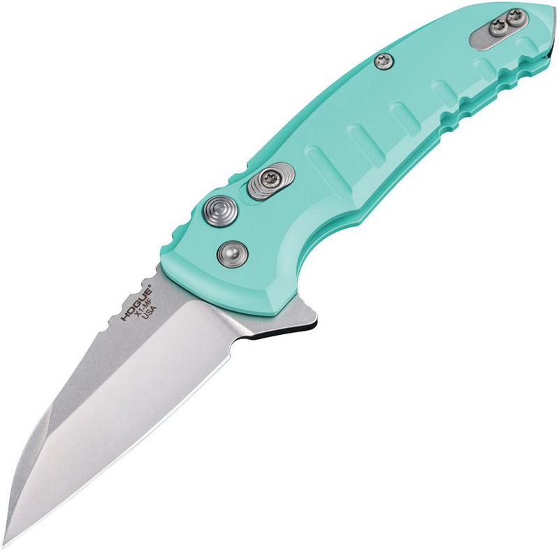 Hogue X1 Microflip Button Lock Teal Knife [24163]