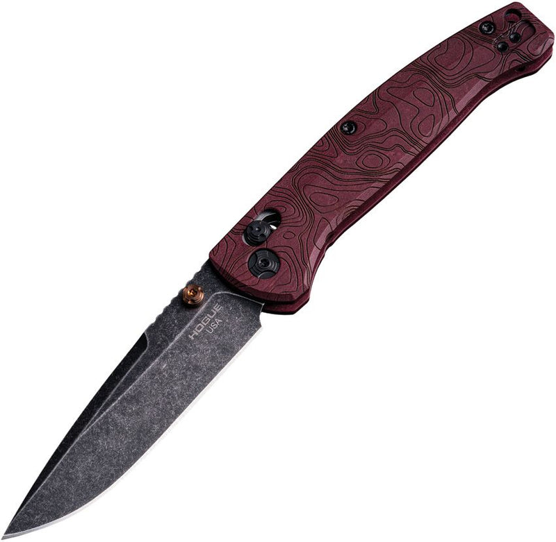 Hogue Mysto ABLE Lock Red Richlite Folding Knife [24452]