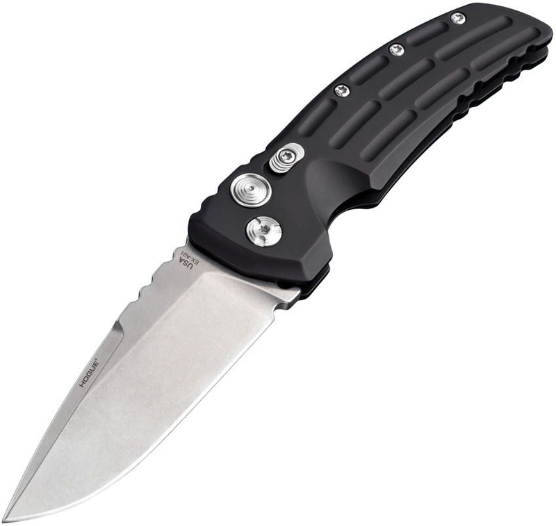 Hogue Auto Ex-A01 Button Lock Black Knife [34116]