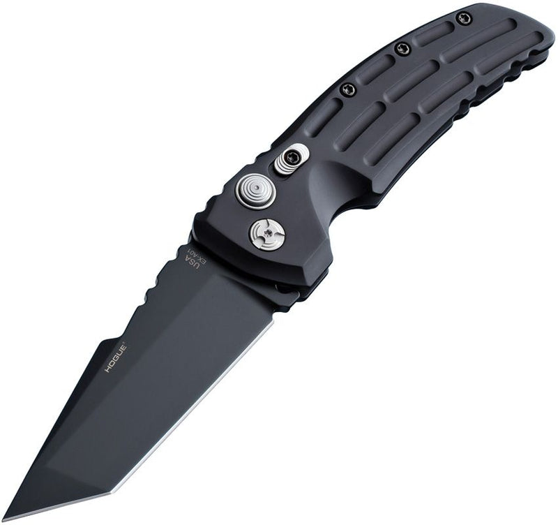Hogue Auto Ex-A01 Button Lock Black Knife [34120]