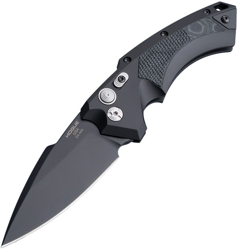 Hogue Auto Ex-A05 Button Lock Black Knife [34539]