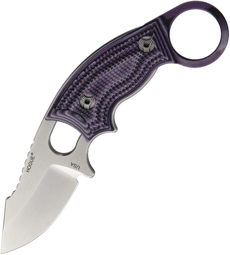 Hogue Ex-F03 Fixed Blade Clip Purple Knife [35338]