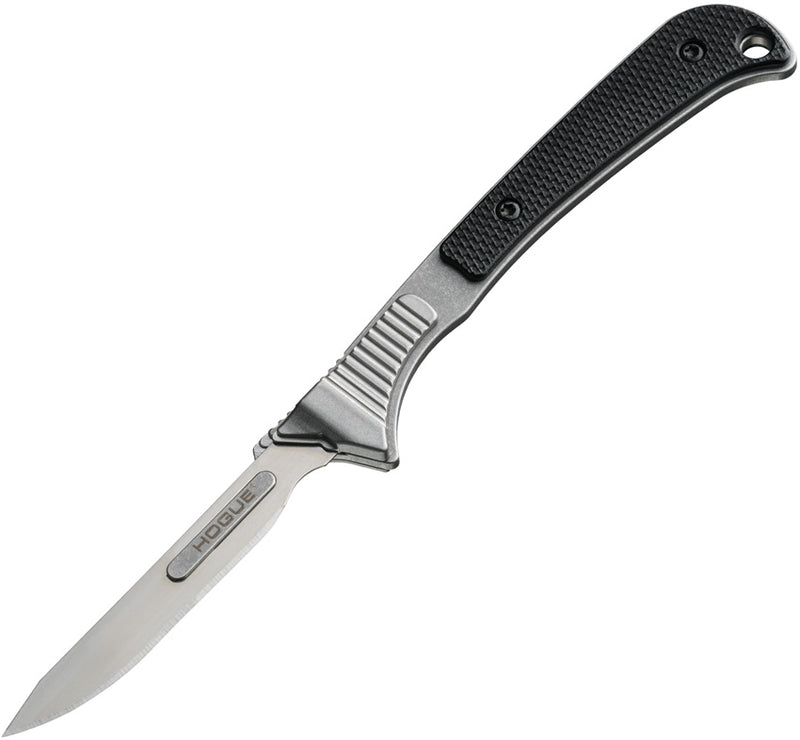 Hogue Expel Scalpel Black G10 Black G-10 (2.5" 440C) Fixed Blade Knife [35876] - product view 1