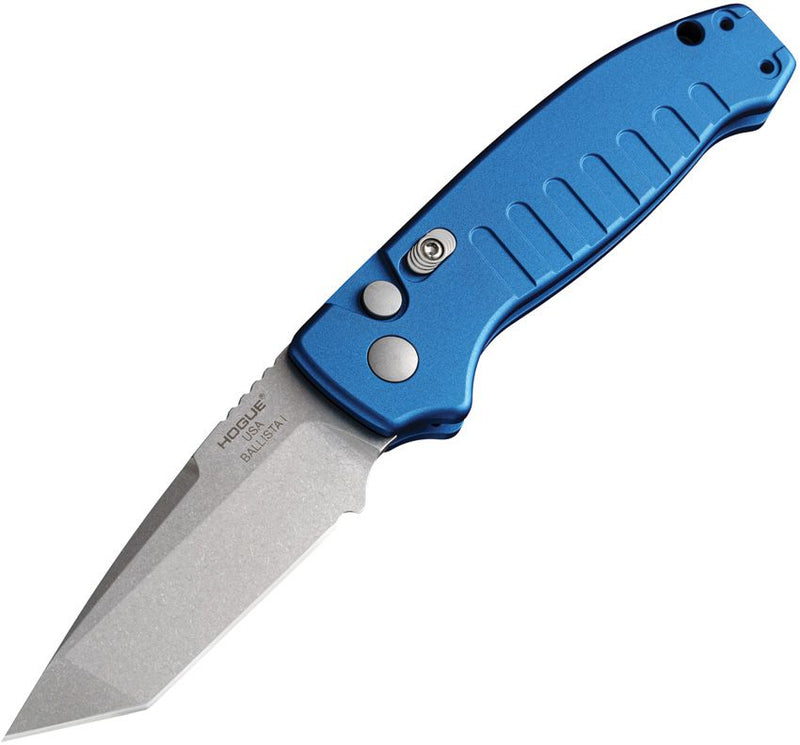 Hogue Auto Ballista Button Lock Blue Knife [64123]