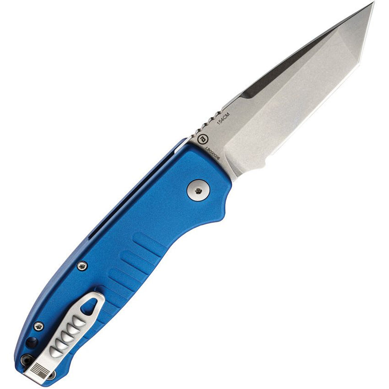 Hogue Auto Ballista Button Lock Blue Knife [64123]