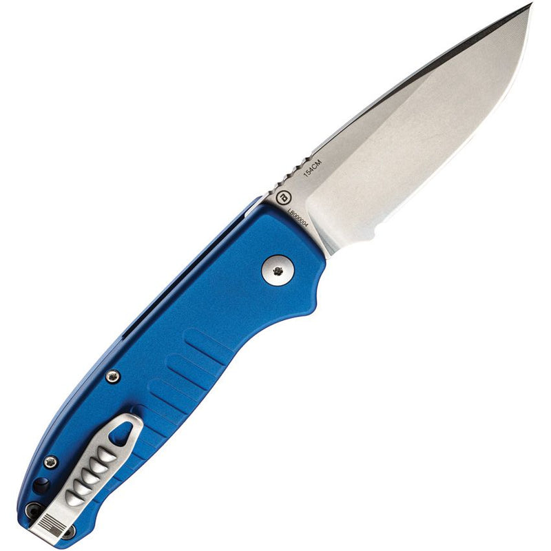 Hogue Auto Ballista Button Lock Blue Knife [64133]