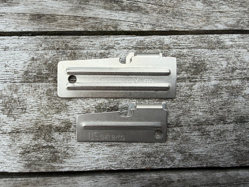 P-38 + P-51 Military Can Opener Set | US Shelby Co Style | WWII GI Survival Pocket Tin Opener