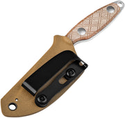 Kizer Muskrat Brown Micarta (3.15" 154CM) Fixed Blade Knife [1064C1] - product view 3