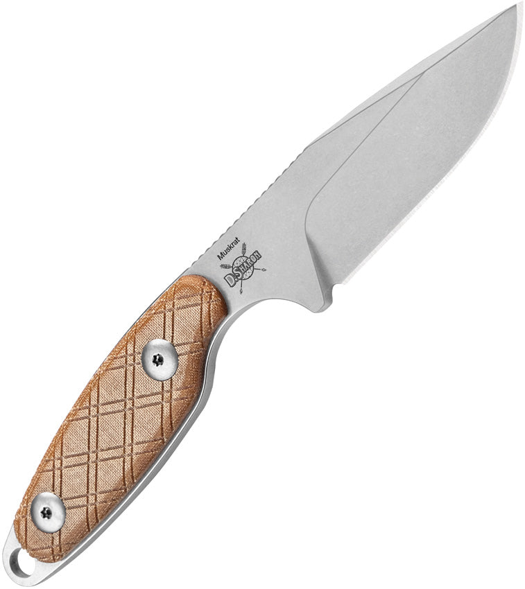 Kizer Muskrat Brown Micarta (3.15" 154CM) Fixed Blade Knife [1064C1] - product view 4