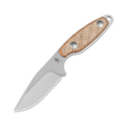 Kizer Muskrat Brown Micarta (3.15" 154CM) Fixed Blade Knife [1064C1] - product view 7