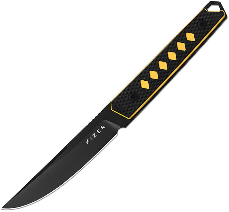 Kizer Kwaiken Fixed Blade Black/Yel [1066A3]
