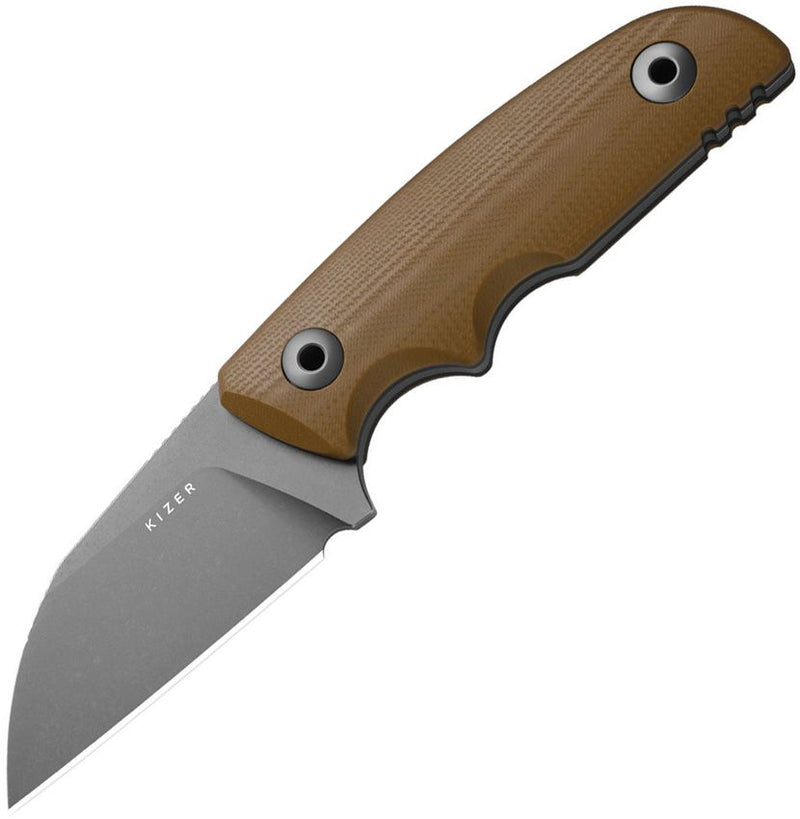 Kizer Snick Fixed Blade Brn G10 [1085A2]