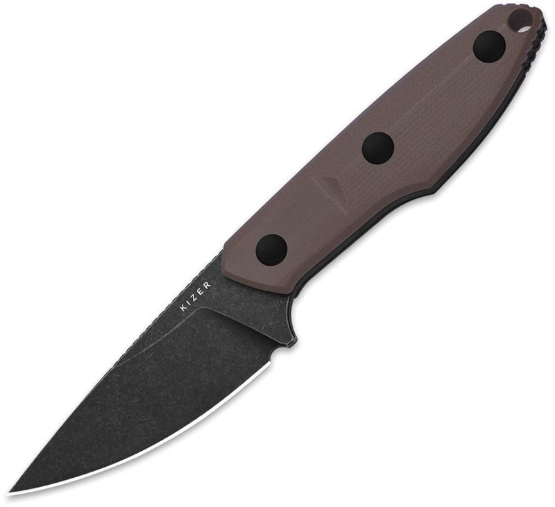 Kizer Splinter Fixed Blade Brown [1087A2]